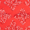 CROSS RHINESTONE DENIM PANTS (RED)