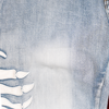SKELETON HANDS DENIM PANTS (BLUE)
