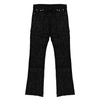 EMBROIDERED STARS STCKED DENIM PANTS (BLACK)
