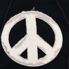 PEACE APPLIQUE HOODIE (BLACK)
