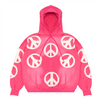 PEACE APPLIQUE HOODIE (PINK)
