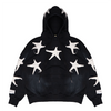 STAR APPLIQUE HOODIE (BLACK)