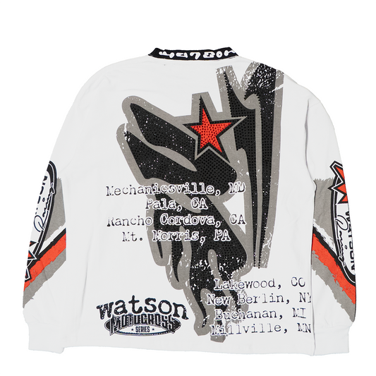 MOTOCROSS SERIES LONGSLEEVE T-SHIRT (WHITE)