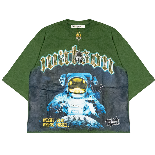 WISH YOU WERE HERE T-SHIRT (OLIVE)