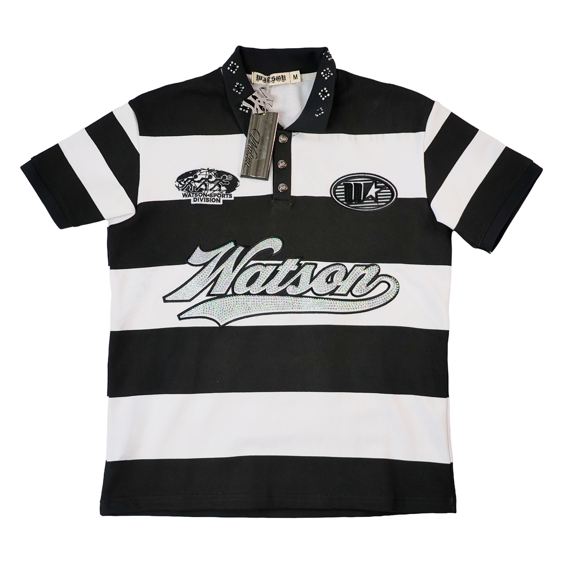 WATSON RUGBY POLO (BLACK/WHITE) – All Star Elite