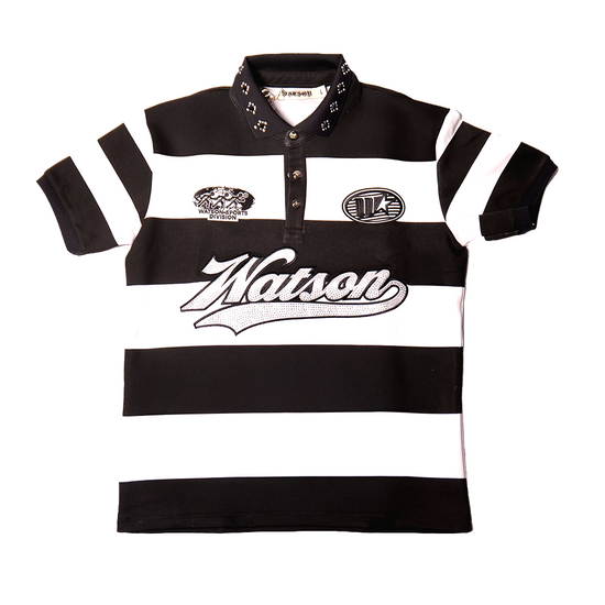 トップス bonny online polo swag archive WATSON RUGBY POLO (BLACK/WHITE) – All Star Elite