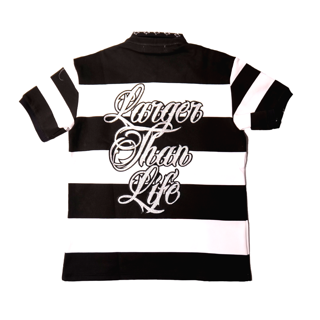 WATSON RUGBY POLO (BLACK/WHITE) – All Star Elite