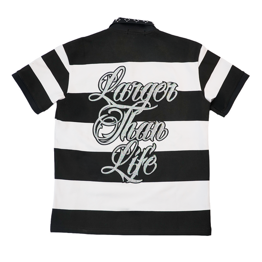 WATSON RUGBY POLO (BLACK/WHITE)