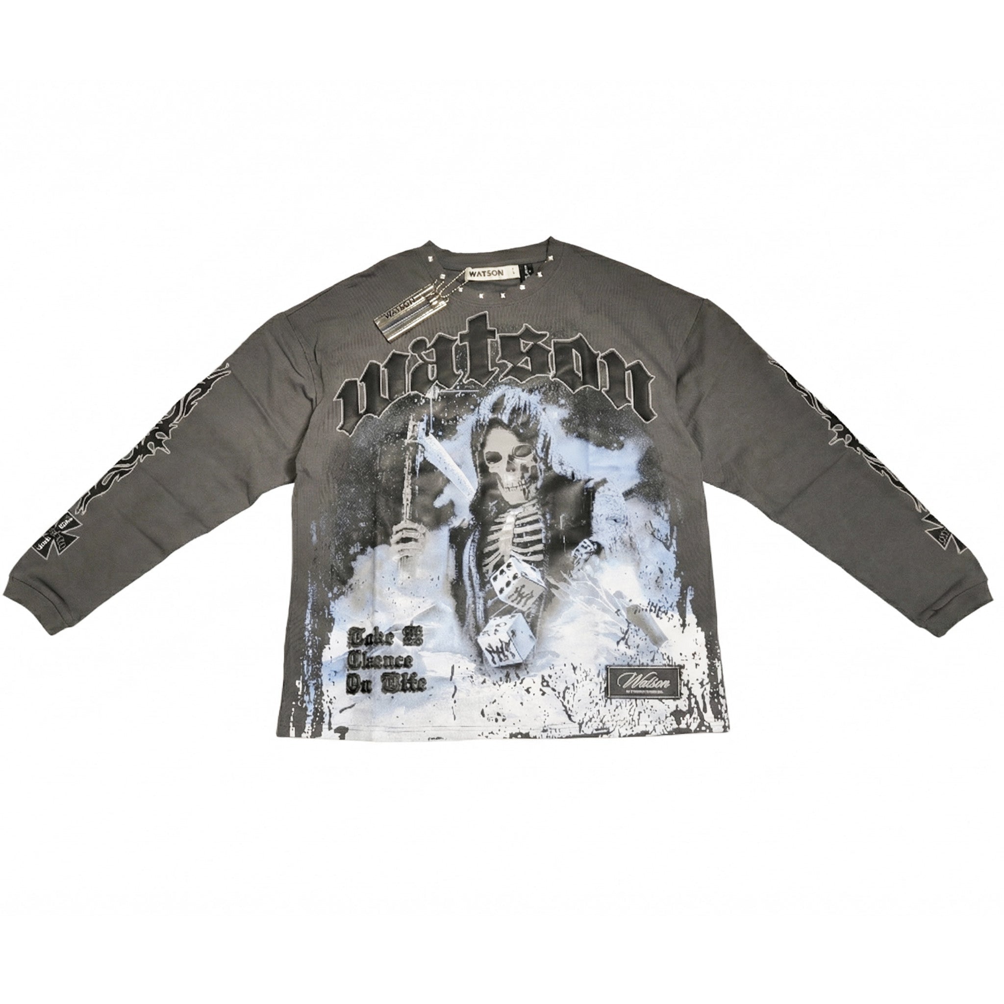 WATSON TAKE A CHANCE ON LIFE LONGSLEEVE T-SHIRT (GREY) – All Star
