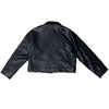WATSON BLACK STUD EMBELLISHED BLACK MOTO JACKET