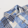 Watson Multi Crystal Blue Flannel Shirt, blue and white plaid long-sleeve flannel – alternate view 5