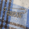 Watson Multi Crystal Blue Flannel Shirt, blue and white plaid long-sleeve flannel – alternate view 8