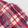 Watson Big Paisley Crystal Purple & Lavender Flannel Shirt, red, white and blue plaid long-sleeve flannel – alternate view 9