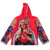 WATSON KEEP YOUR HEART CLOSE PINK TAPESTRY HOODIE