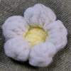 WATSON CROCHET FLOWER JADE DENIM SHORTS