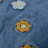WATSON CROCHET FLOWER LIGHT WASH DENIM SHORTS