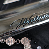 WATSON BLACK DIAMOND DENIM SHORTS