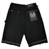 WATSON MULTI STONE BLACK DENIM SHORTS