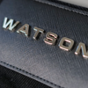 WATSON DIAMOND CROSS PIN BLACK DENIM SHORTS