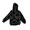 WATSON BRANDED BLACK PATTERN HOODED JACKET