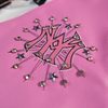 WATSON UNITED WE STAND PINK LEATHER MOTO VEST