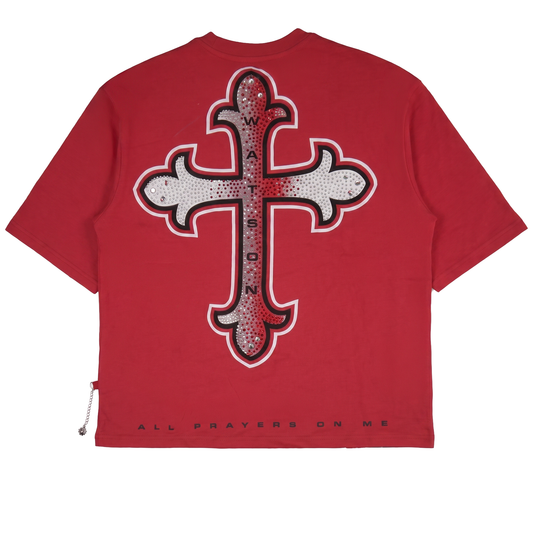 WATSON PRAYERS ON ME RED TSHIRT
