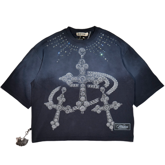 WATSON CROSS CHARM CHARCOAL TSHIRT