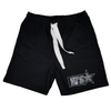 WATSON STUDIOS PLATE EMBELLISHED BLACK COTTON SHORTS