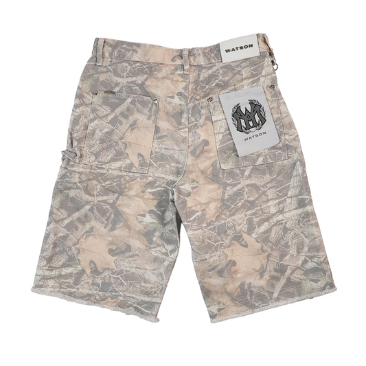 WASTON CAMO DENIM CARPENTER SHORTS