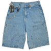 WATSON LIGHT WASH DENIM EMBELLISHED DENIM SHORTS