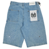 WATSON LIGHT WASH DENIM EMBELLISHED DENIM SHORTS