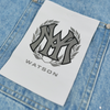 WATSON LIGHT WASH DENIM EMBELLISHED DENIM SHORTS