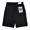 WATSON TWILL PATCH WITH EMBELLISHMENT BLACK DENIM SHORTS