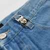 WATSON MULTI POCKET WITH DOUBLE WAIST LIGHT WASH DENIM SHORTS