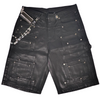 WATSON MULTI POCKET WITH DOUBLE WAIST DARK DENIM SHORTS
