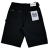 WATSON SPIDERWEB SINGLE STITCHED BLACK DENIM SHORTS