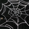 WATSON SPIDERWEB SINGLE STITCHED BLACK DENIM SHORTS
