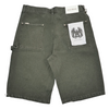 WATSON BENT STRIPES WITH RHINESTONES OLIVE DENIM SHORTS