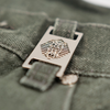 WATSON BENT STRIPES WITH RHINESTONES OLIVE DENIM SHORTS