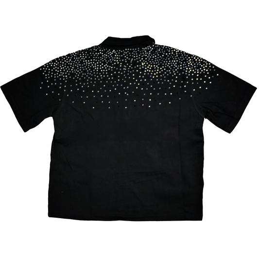 WATSON RHINESTONE SHOWER BLACK DENIM WORK SHIRT