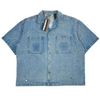 WATSON LIGHT WASH DENIM EMBELLISHED WORK SHIRT