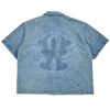 WATSON LIGHT WASH DENIM EMBELLISHED WORK SHIRT