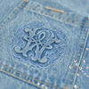 WATSON LIGHT WASH DENIM EMBELLISHED WORK SHIRT