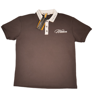 WATSON COLLAR EMBLELLISHED BLACK CHOCOLATE SHIRT