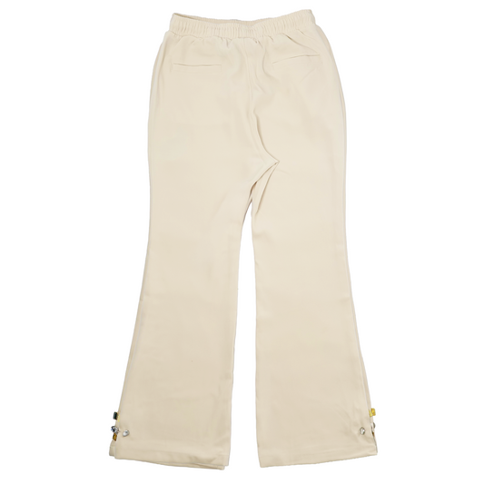 WATSON CASINO EMBELLISHED CANNOLI CREAM PANTS
