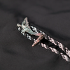 WATSON ROPE EMBELLISHED COLLAR BLACK BUTTON SHIRT