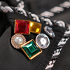 WATSON ROPE EMBELLISHED COLLAR BLACK BUTTON SHIRT