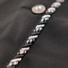WATSON ROPE EMBELLISHED COLLAR BLACK BUTTON SHIRT