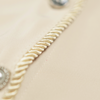WATSON ROPE EMBELLISHED COLLAR CANNOLI CREAM BUTTON SHIRT