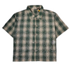 WATSON SPIDER WEB GREEN SHORT SLEEVE FLANNEL SHIRT